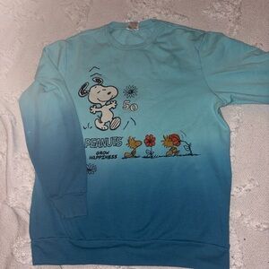 Peanuts Blue Gradient Men's Sweater